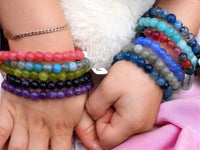 Bracelet en Pierre Naturelle - Taille Enfant - Âge Compris entre 5 et 12 ans - 70 Choix de Pierre
