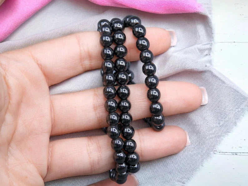 Bracelet Pierre Naturelle - Hématite - Vitalité Energie Douleurs Menstruelles