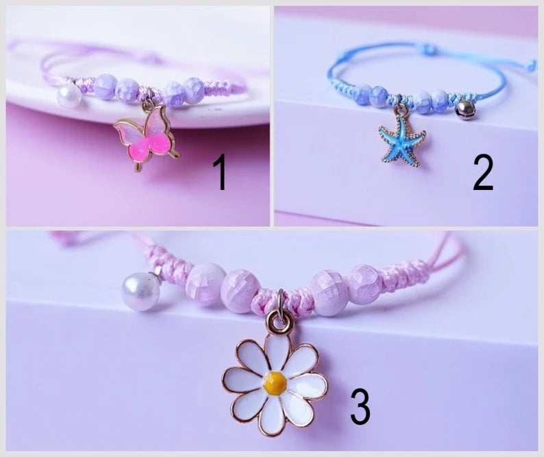 Bracelet Réglable - Dessin Animé - Personnage - Animaux - Perles