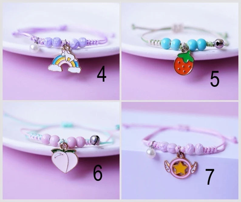 Bracelet Réglable - Dessin Animé - Personnage - Animaux - Perles