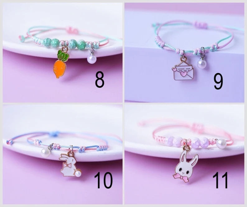 Bracelet Réglable - Dessin Animé - Personnage - Animaux - Perles