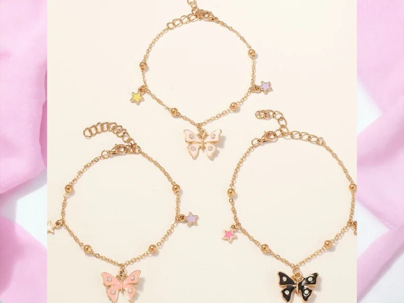 Bracelet Papillon - Étoile - Fantaisie - Mignon