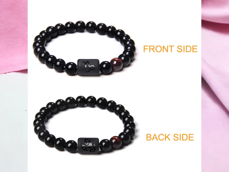 Bracelet Pierre Naturelle - Mode Constellation Perlé - Pierre de Signe Astrologique