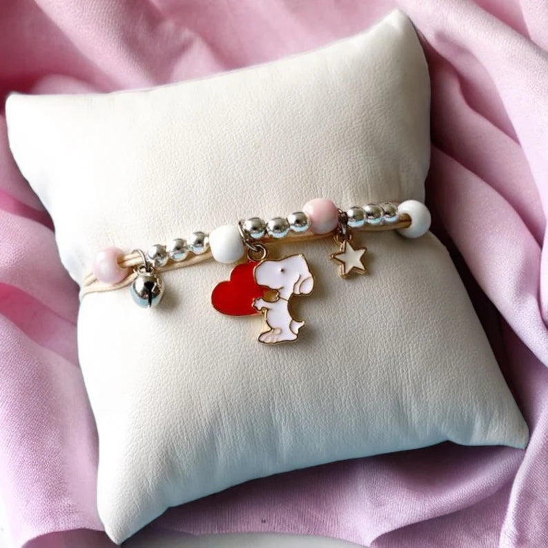 Bracelet Cordon Réglable - Dessin Animé - Personnage - Animaux - Perles