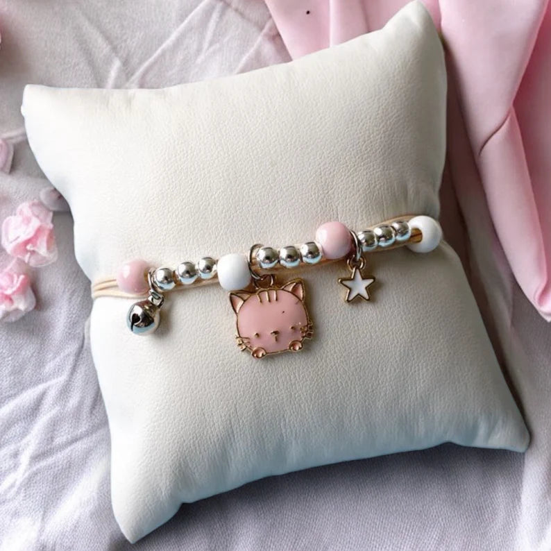 Bracelet Cordon Réglable - Dessin Animé - Personnage - Animaux - Perles