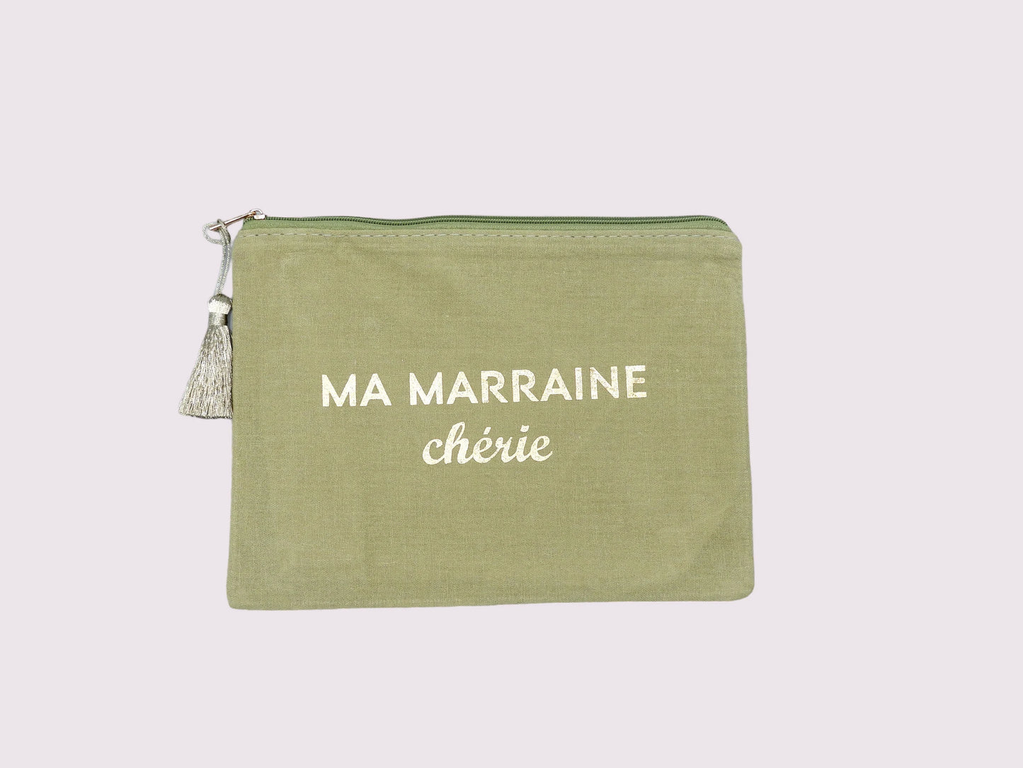 Pochette Maquillage - Trousse de Toilette - Ma marraine chérie - Cadeau Naissance - Baptême Filleule Filleul