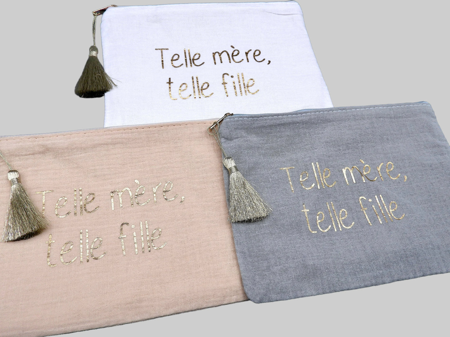 Pochette Trousse - Telle mère telle fille - Cadeau Naissance