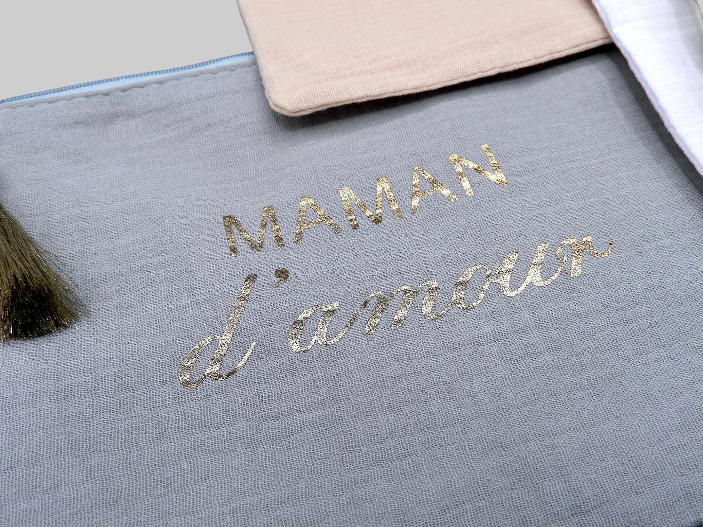 Pochette Trousse - Maman d'amour - Cadeau Naissance