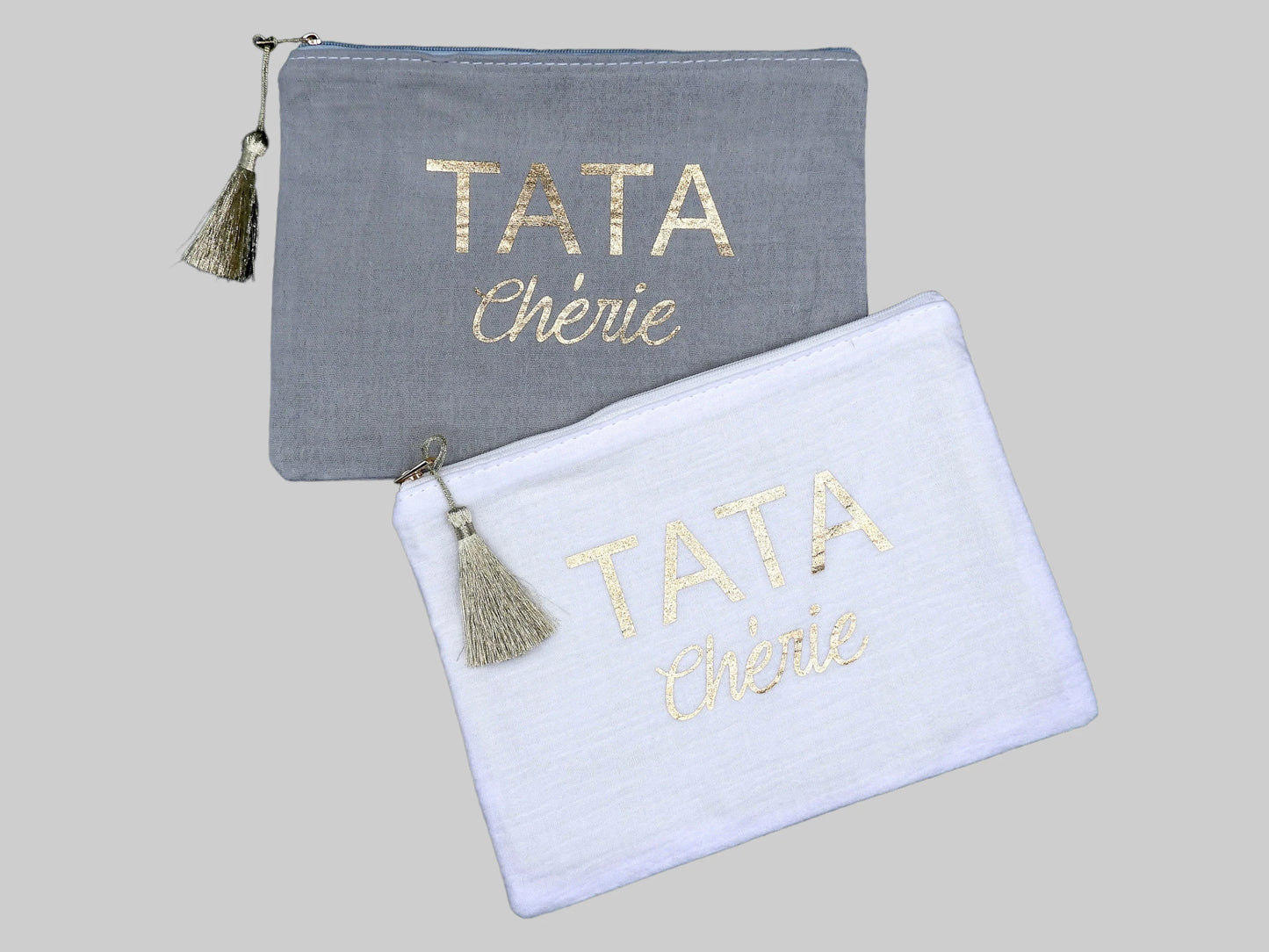 Pochette Trousse - Tata chérie - Cadeau Naissance