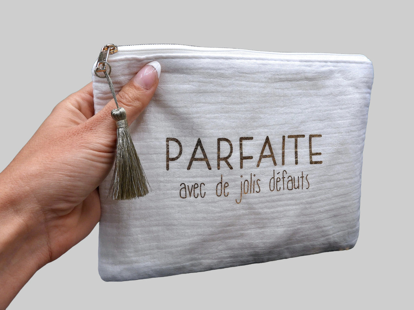 Pochette Maquillage - Trousse de Toilette - Parfaite avec de jolis défauts