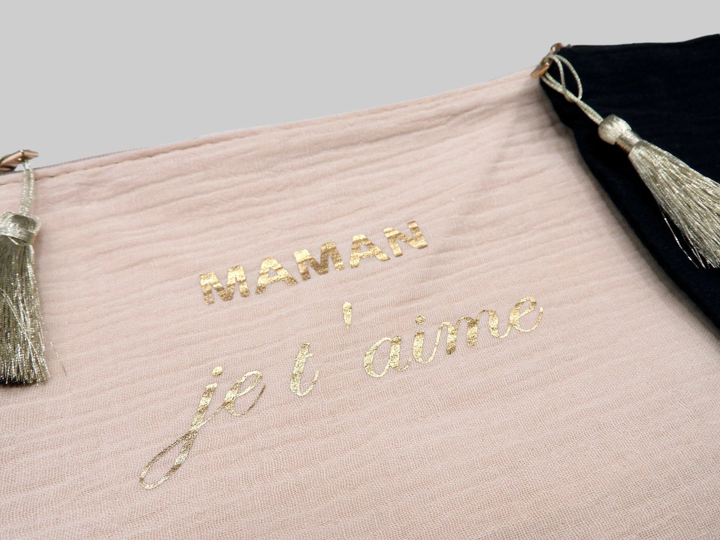 Pochette Trousse - Maman je t'aime - Cadeau Naissance