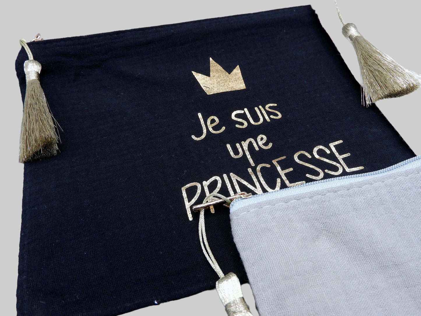 Pochette Trousse - Je suis une princesse - Cadeau Naissance