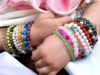 Bracelet en Pierre Naturelle - Taille Enfant - Âge Compris entre 5 et 12 ans - 70 Choix de Pierre