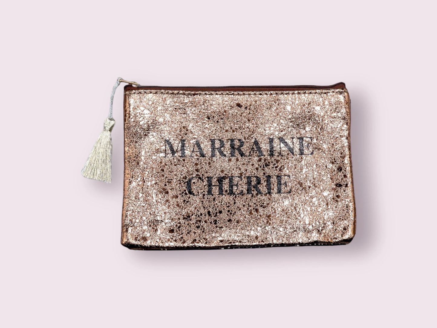 Pochette Trousse - Ma marraine chérie - Faux Cuir - Cadeau Naissance