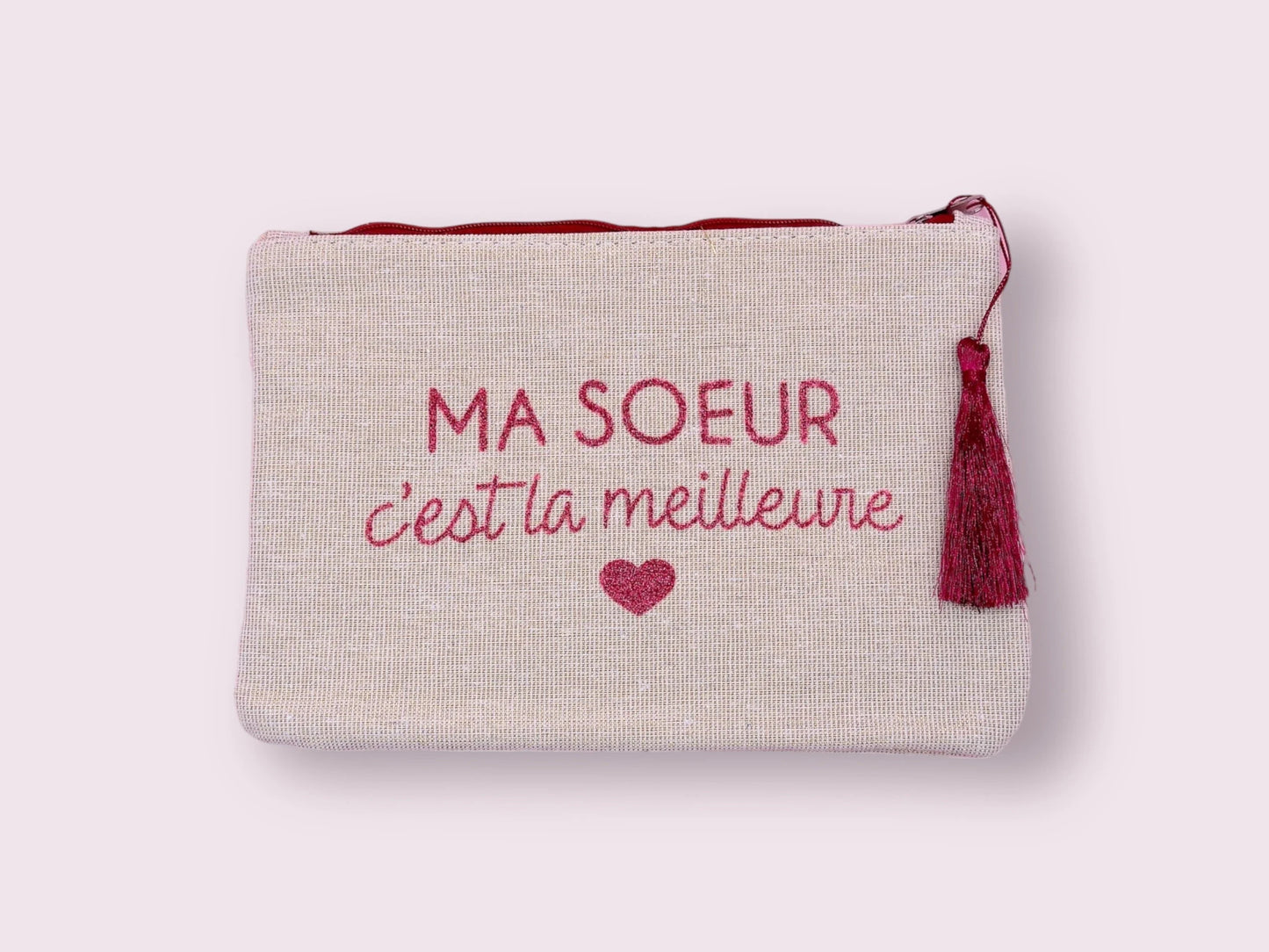 Pochette Trousse - Ma soeur c'est la meilleure - Cadeau Naissance