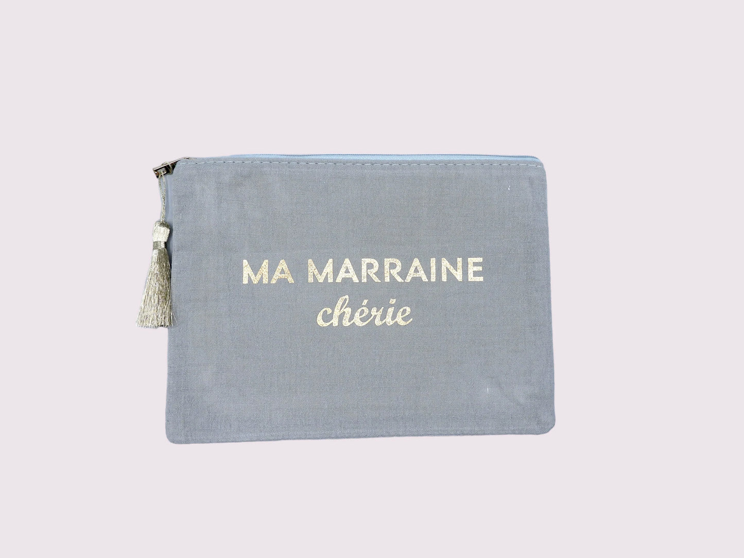 Pochette Maquillage - Trousse de Toilette - Ma marraine chérie - Cadeau Naissance - Baptême Filleule Filleul