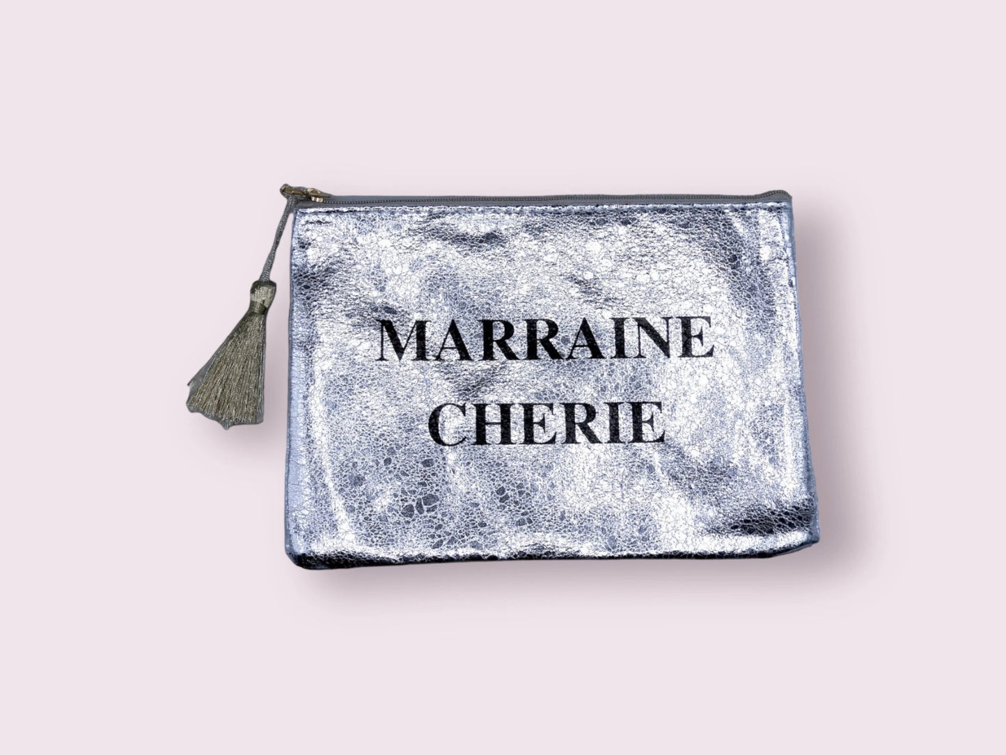 Pochette Trousse - Ma marraine chérie - Faux Cuir - Cadeau Naissance