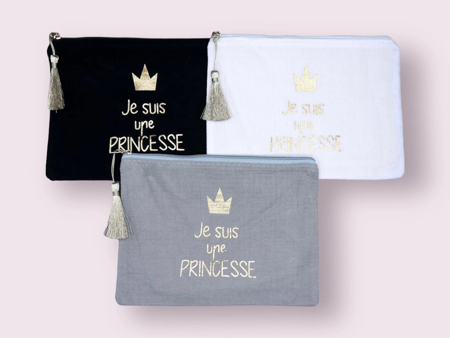 Pochette Trousse - Je suis une princesse - Cadeau Naissance