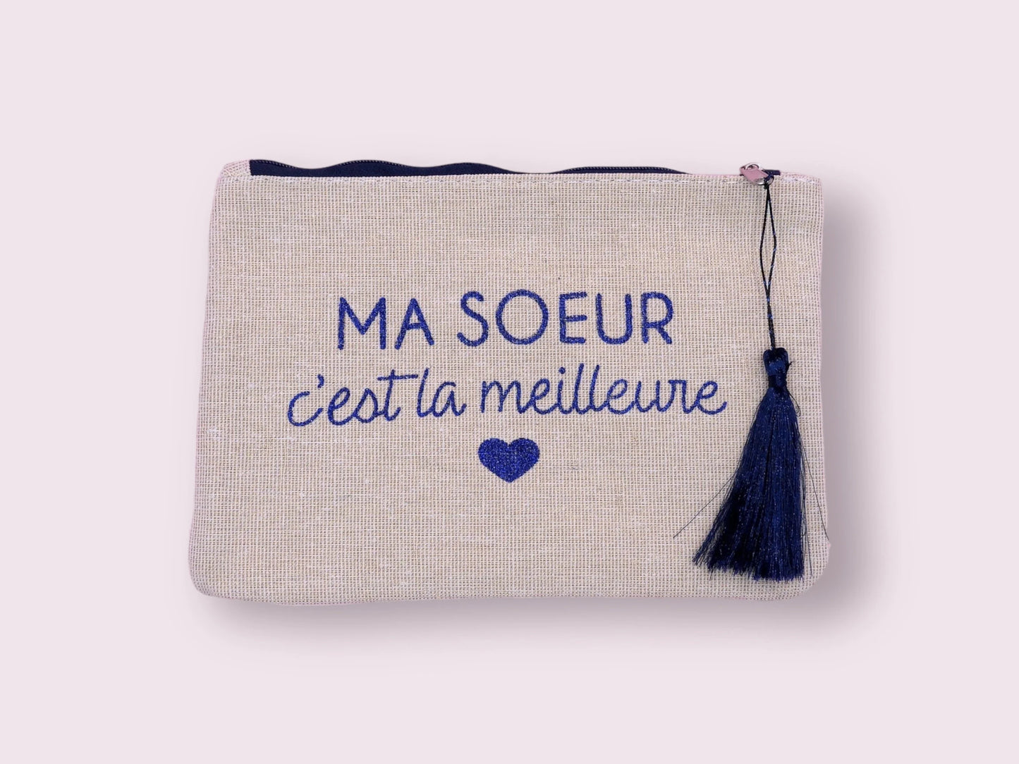 Pochette Trousse - Ma soeur c'est la meilleure - Cadeau Naissance
