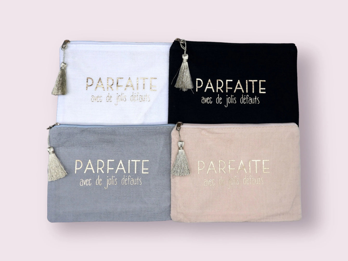 Pochette Maquillage - Trousse de Toilette - Parfaite avec de jolis défauts