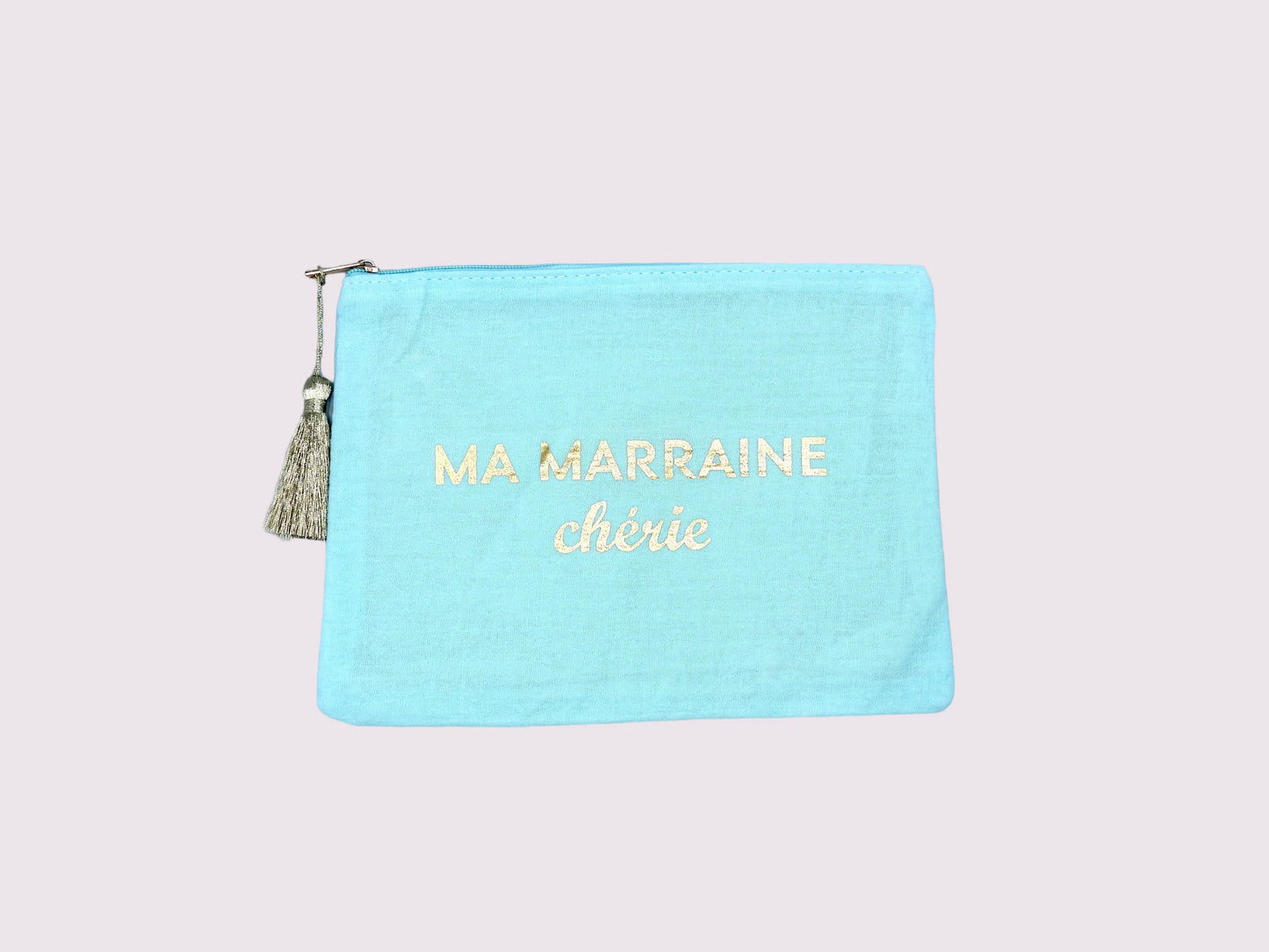 Pochette Maquillage - Trousse de Toilette - Ma marraine chérie - Cadeau Naissance - Baptême Filleule Filleul