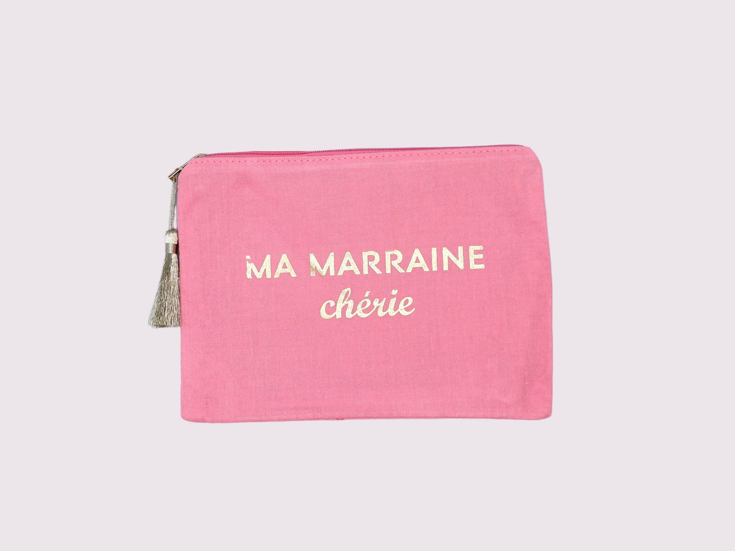 Pochette Maquillage - Trousse de Toilette - Ma marraine chérie - Cadeau Naissance - Baptême Filleule Filleul