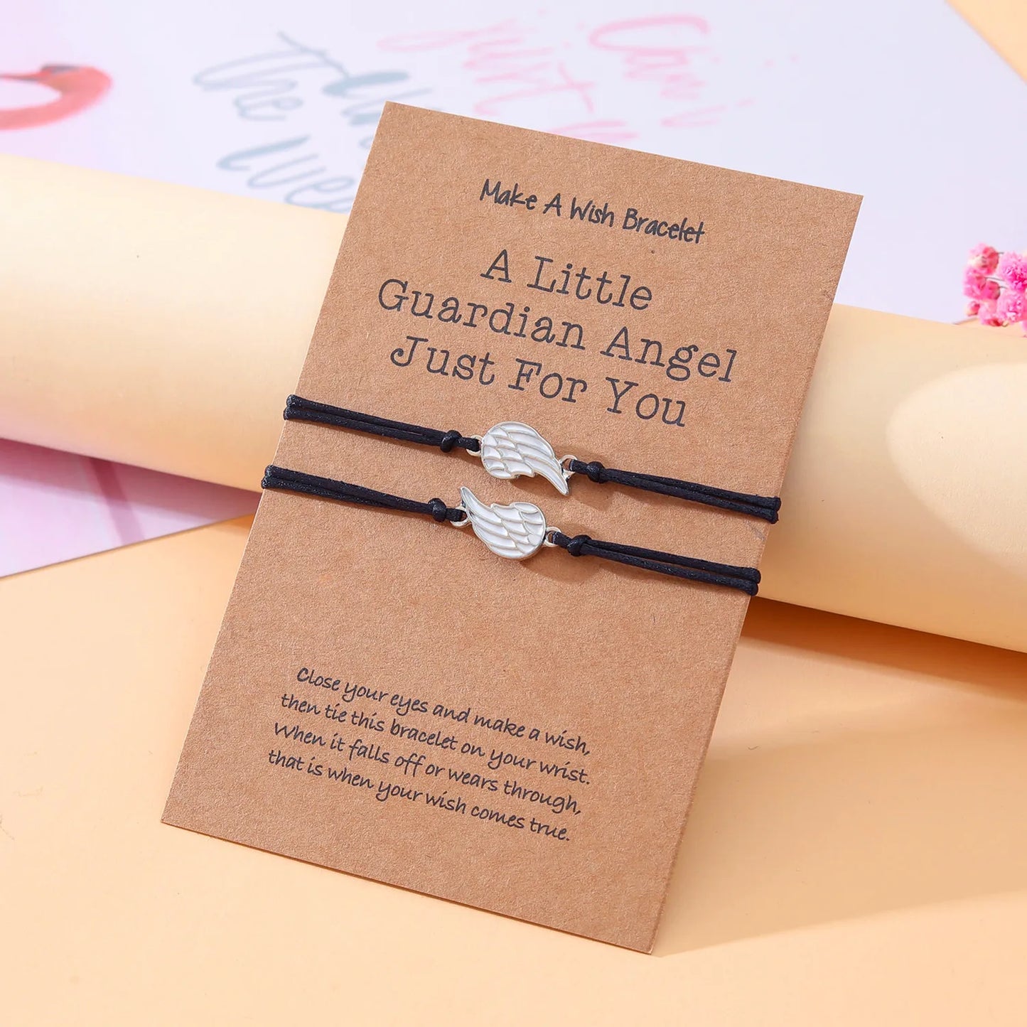 Set mit 2 verstellbaren Freundschaftsarmbändern aus Kordel, beste Freunde, Ying und Yang – BFF beste Freunde – Fantasy – magnetischer Anhänger – Liebhaber – Paar