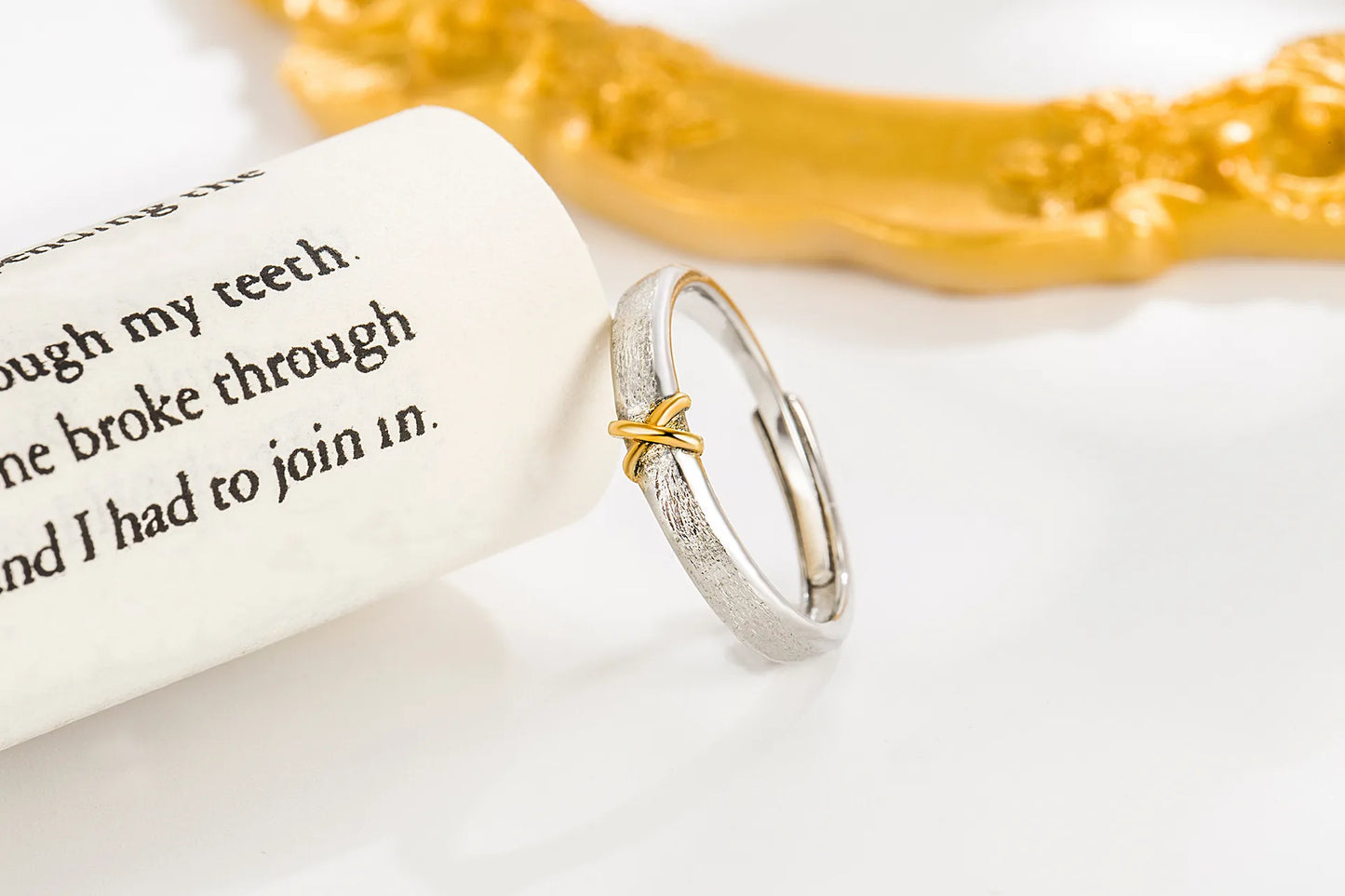 Lot de 2 Anneaux Réglable pour Adultes - Bagues - Noeuds - BFF - Best Friends Forever - Couple Amoureux Amitié - Argent 925