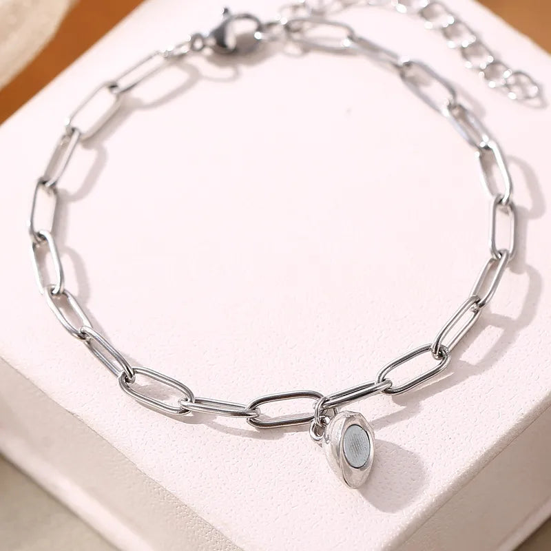 Lot de 2 Bracelets D'amitié Gourmettes - BFF - Best Friends Forever - Acier Inoxydable - Couple Amoureux Amitié - Pendentif Aimanté Coeur
