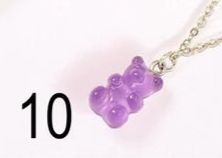 CHILD - Chain Necklace Little Candy Bear Resin Colorful Bohemian