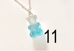 CHILD - Chain Necklace Little Candy Bear Resin Colorful Bohemian