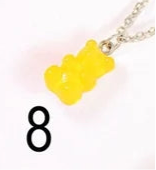 CHILD - Chain Necklace Little Candy Bear Resin Colorful Bohemian