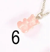 CHILD - Chain Necklace Little Candy Bear Resin Colorful Bohemian