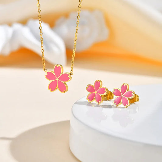 CHILD - 3-piece set Necklace Bracelet Ring Cat Kitten Fantasy - Cat Lovers - Cute Gold Rhinestone