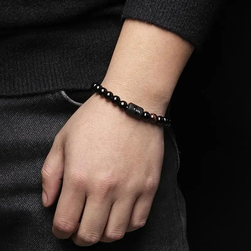 Bracelet Pierre Naturelle - Mode Constellation Perlé - Pierre de Signe Astrologique