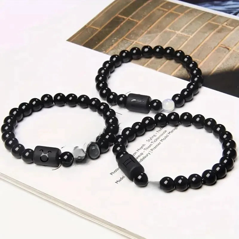 Bracelet Pierre Naturelle - Mode Constellation Perlé - Pierre de Signe Astrologique