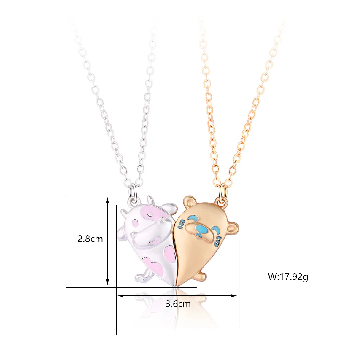 Neuartige Halskette – süßer Geister-Unisex-Anhänger – Legierung