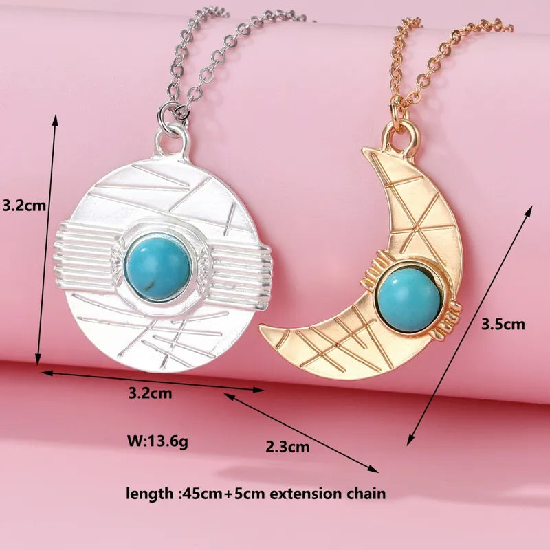 KINDER – Set mit 2 glitzernden Herz-Freundschaftsketten – BFF Best Friends Forever – Ausgefallen – Magnetanhänger mit Goldkette