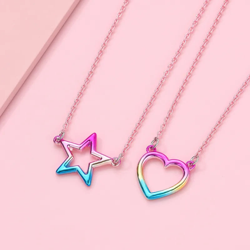Lot de 2 Colliers BFF - Coeur Etoile - Best Friends Forever