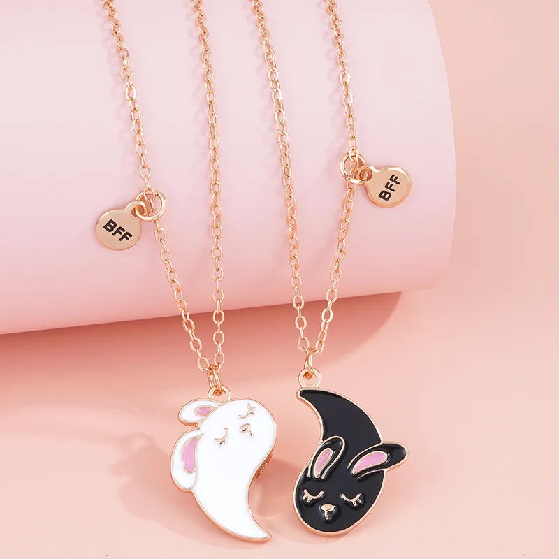 Lot de 2 Colliers - Lapins Aimantés - Best Friends Forever