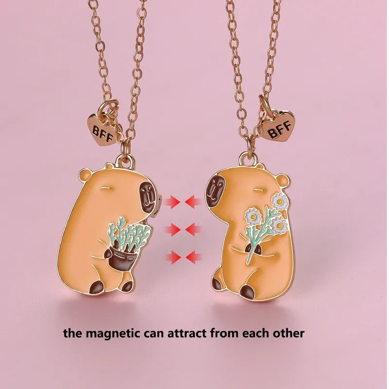 Lot de 2 Colliers D'amitié Aimanté - Cappy Bara - BFF - Best Friends Forever - Amitié