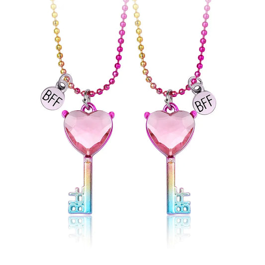Lot de 2 Colliers D'amitié - Clés - BFF - Best Friends Forever - Amitié