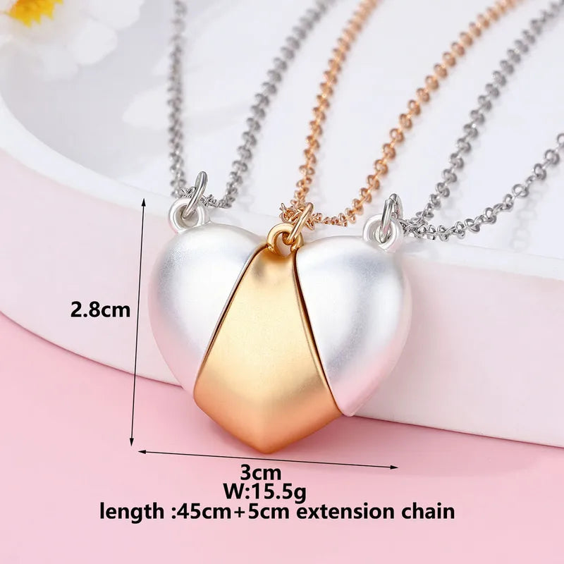 Lot de 3 Colliers BFF Aimanté - Coeur - Best Friends Forever - Amitié - Pendentif