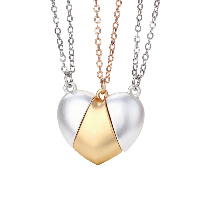 Lot de 3 Colliers BFF Aimanté - Coeur - Best Friends Forever - Amitié - Pendentif