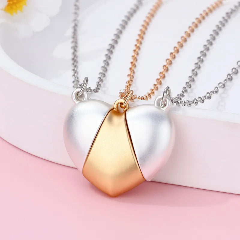 Lot de 3 Colliers BFF Aimanté - Coeur - Best Friends Forever - Amitié - Pendentif