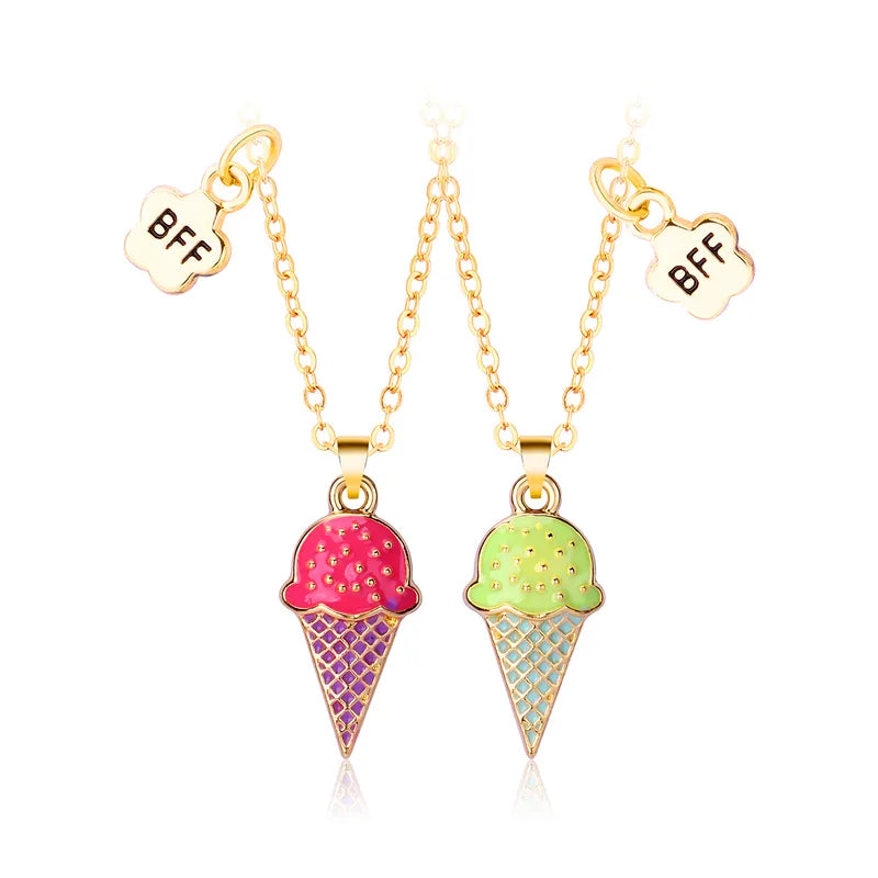 Lot de 2 Colliers BFF - Glace - Best Friends Forever