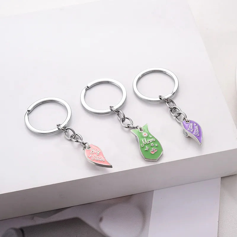 Lot de 3 Colliers Coeur Aimanté - Mère Filles - Famille Parents Enfant Maman Soeur Filles - Pendentif Coeur Aimanté