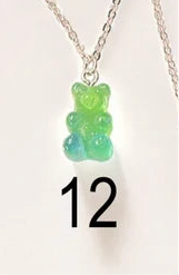 CHILD - Chain Necklace Little Candy Bear Resin Colorful Bohemian