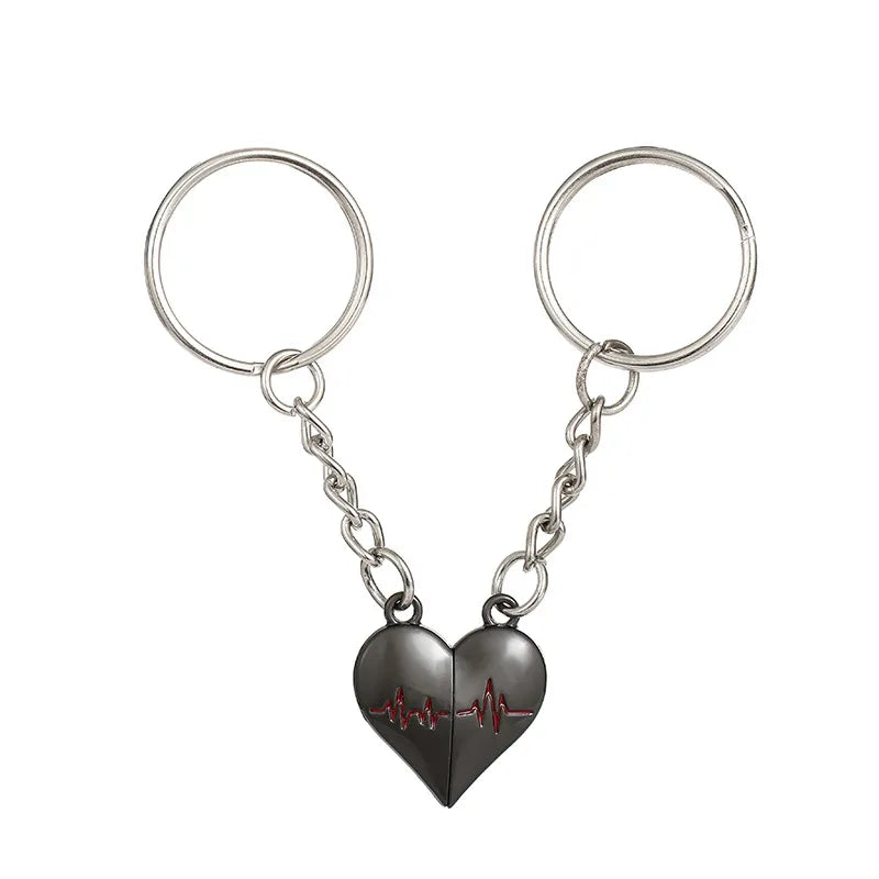 Porte Clés - Coeur Battement de Coeur - A Partager - Amoureux - Meilleurs Amis - Pendentif Sac - BFF - Best Friends - Amitié