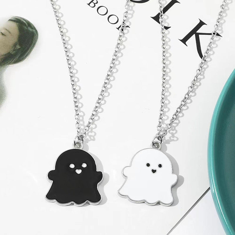 Fashion Necklace - Cute Ghost Unisex Pendant - Alloy